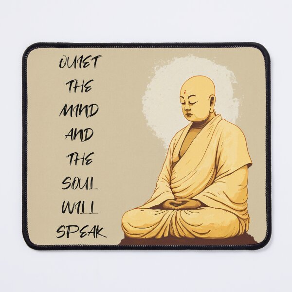 Item preview, QUIET THE MIND AND SOUL WILL SPEAK MONK designed and sold by bharuarts.
