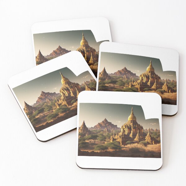 Item preview, Myanmar temple, sticker designed and sold by CosmicCritters.