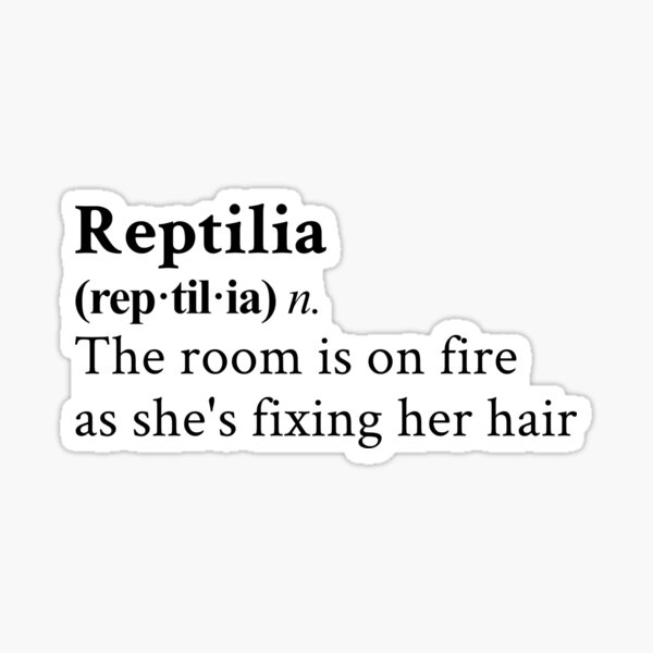 Item preview, Reptilia by The Strokes designed and sold by StickTheSong.