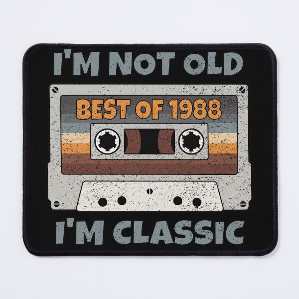 Item preview, I'M NOT OLD I'M CLASSIC BEST OF 1988 RETRO VINTAGE FUNNY DISTRESSED CASSETTE BIRTHDAY GIFT designed and sold by Kipcio.