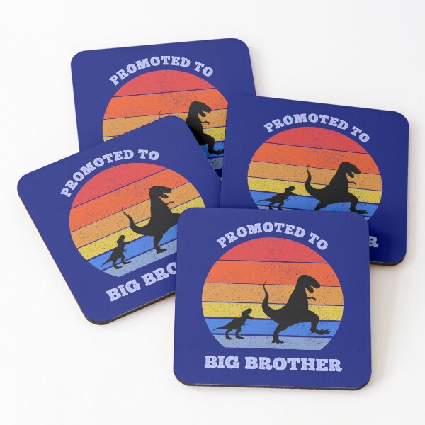 Item preview, PROMOTED TO BIG BROTHER - T REX RETRO SUNSET DINOSAURS designed and sold by Danicus666.