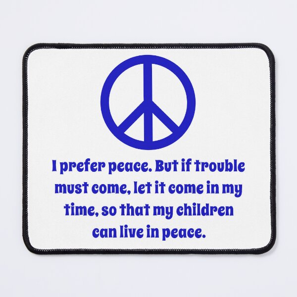 Item preview, I Prefer Peace designed and sold by CrankyOldDude.