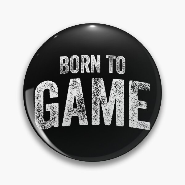 Item preview, Born To Game (Big White Text) designed and sold by STUDIO-72.