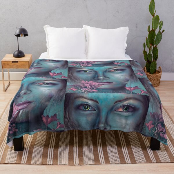 Item preview, Delicate portrait in blue designed and sold by bogfl.