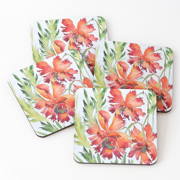 Item preview, Windy Poppies WAtercolor Painting designed and sold by Svitlana Prouty.