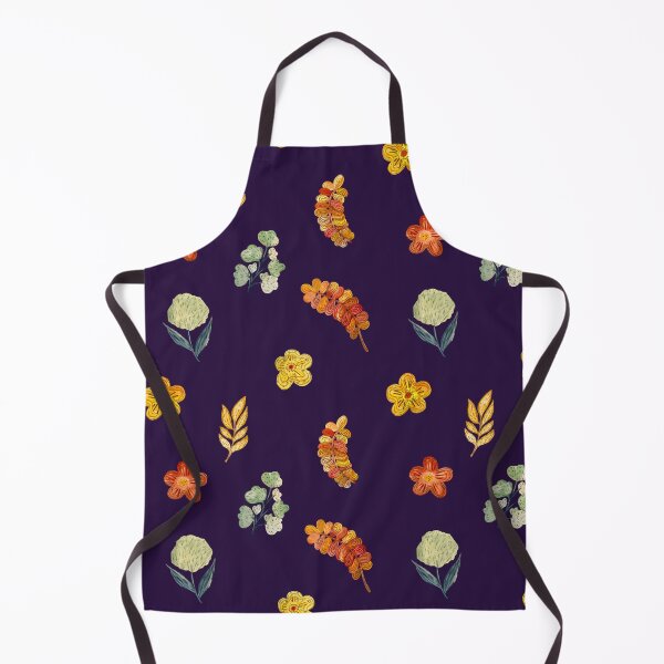 Item preview, Flower red green orange simple seamless pattern violet designed and sold by Yana Mustafina | Boho Soulful Designs.