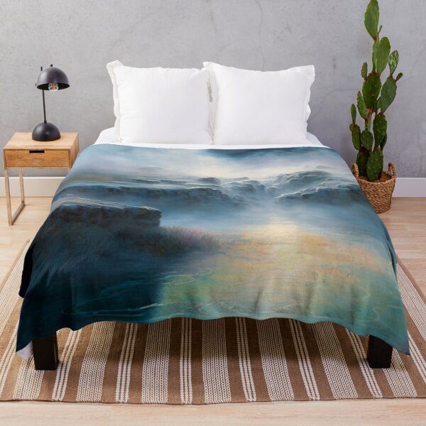 Item preview, Vibrant Misty Hot Spring Print designed and sold by TheArtfulAllie.