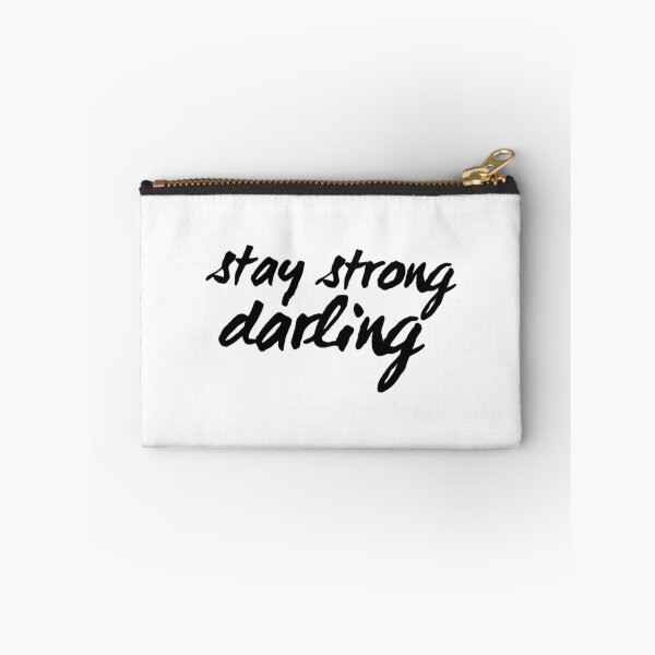 Item preview, Inspirational Black and White Calligraphy Typography Quote Text Stay Strong Darling designed and sold by Alyssa  Clark.