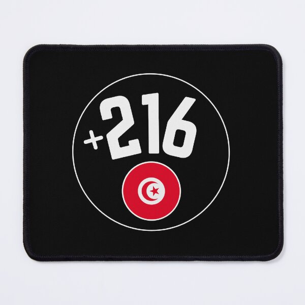 Item preview, TUNISIA country code +216 badge designed and sold by LeddsoDello.