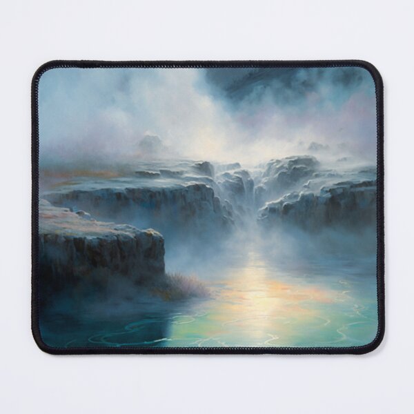 Item preview, Vibrant Misty Hot Spring Print designed and sold by TheArtfulAllie.