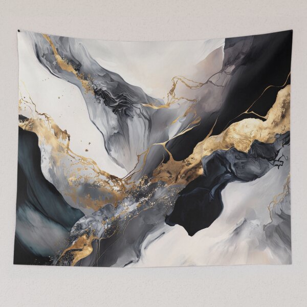 Item preview, Luxurious Black and Gold Marble designed and sold by venella.