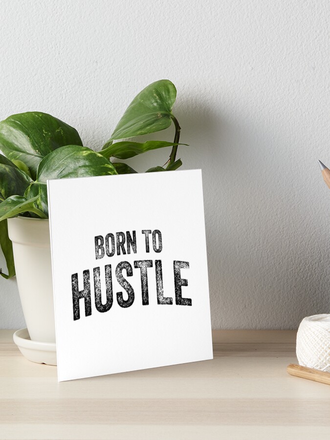Hustle Text Art Print Hustle Text Art Print