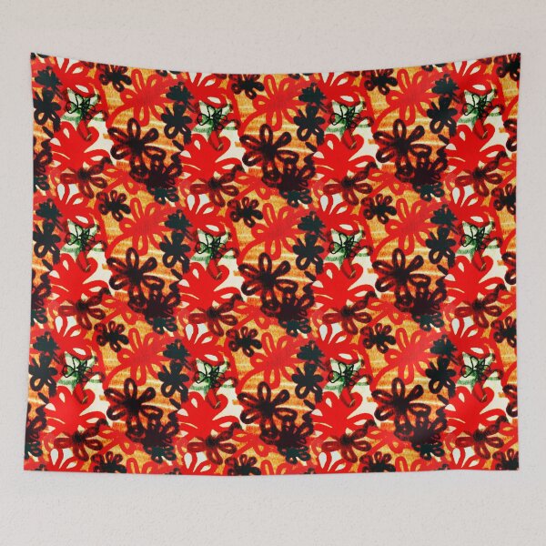 Item preview, Retro flowers designed and sold by Seeyouspoon.