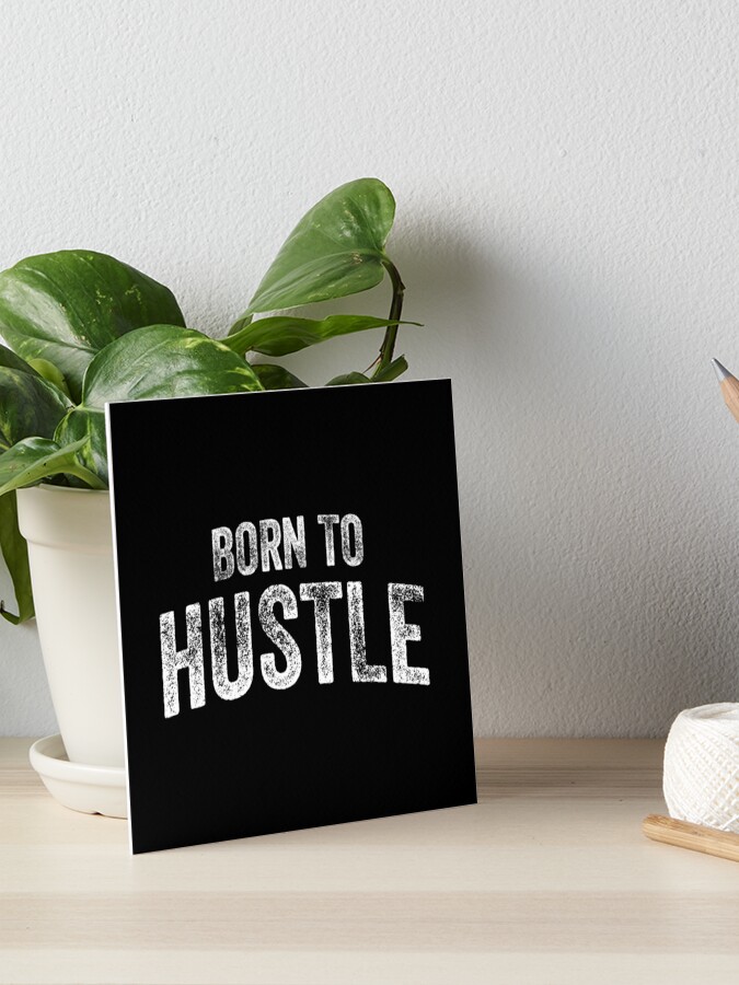 Hustle Text Art Print Hustle Text Art Print