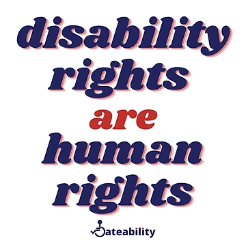 Artwork thumbnail, Disability Rights Are Human Rights! by Dateability