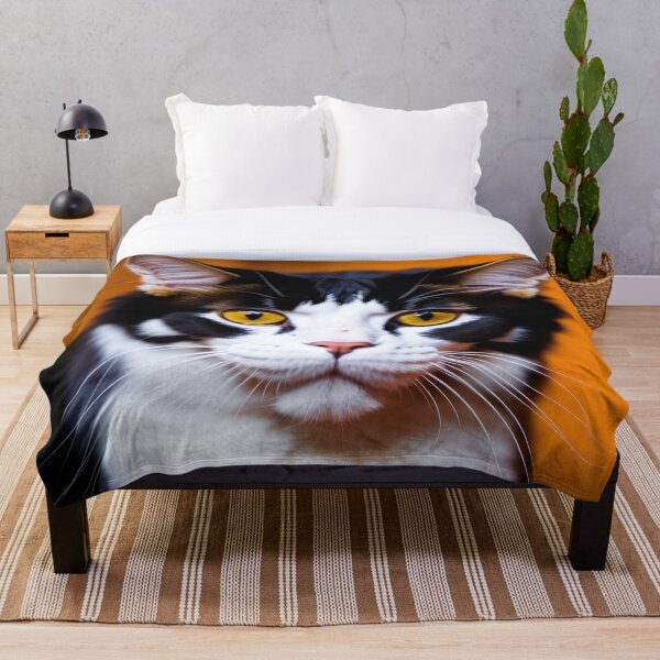 Artikelvorschau, Schwarz-weiße Katze mit goldenen Augen entworfen und verkauft von AlePosters.