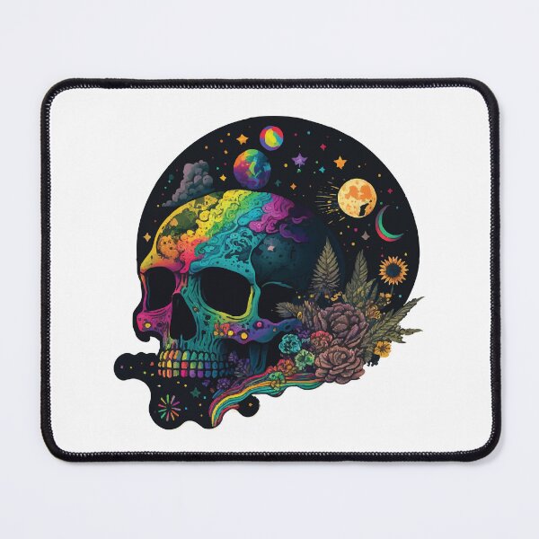 Item preview, Trippy Cosmic Skull - Psychedelic Hippie Galaxy designed and sold by ArTo-Wear.