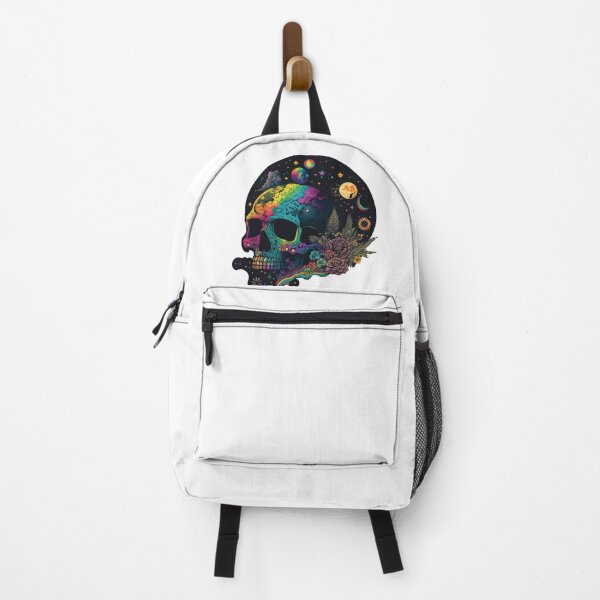 Item preview,  psychedelic hippie skull and space designed and sold by ArTo-Wear.