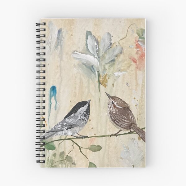 Item preview, Abstract Birds  Wildflowers And Butterfly Art, Curious Birds Lisa Kirwan  designed and sold by KirwanArt.