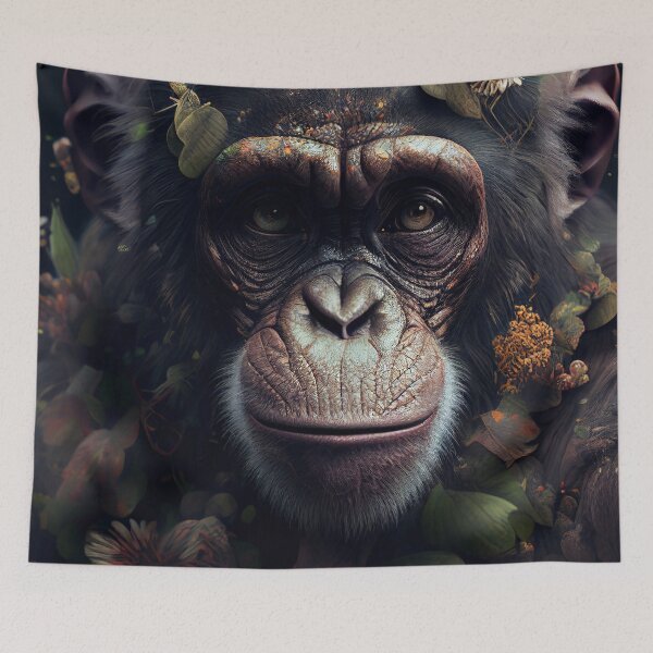 Item preview, Chimpanzee in the jungle designed and sold by BoukdeRoeck.