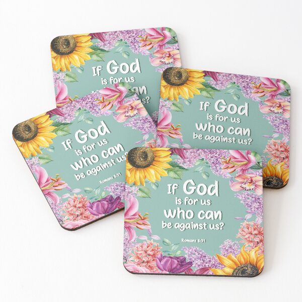 Item preview, if god is with us, who can be against us verse. romans 8:31 designed and sold by josephfanous.