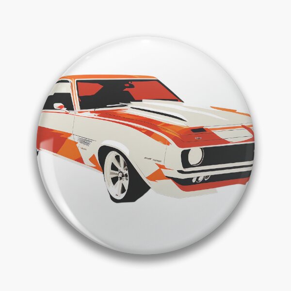 Aperçu de l'œuvre Illustration rétro de Chevrolet Camaro créée et vendue par FromAIwithLove.