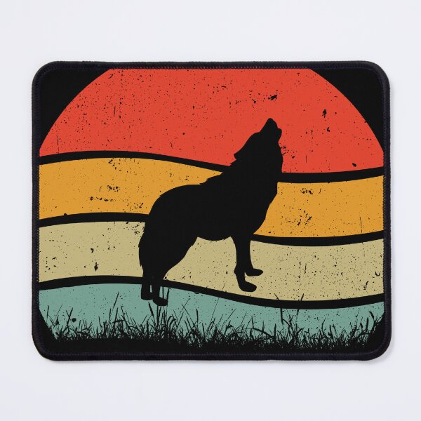 Item preview, Vintage Sunset Wolf Howling at the Moon designed and sold by Xx4thseasonxX.