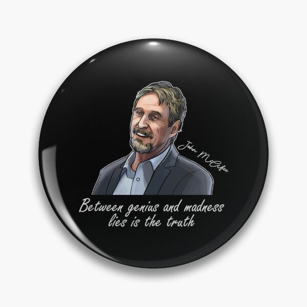 Item preview, John Mcafee Between Genius And Madness Lies Is The Truth , John Mcafee Signature , Women John Mcafee designed and sold by AngelPoulainsto.