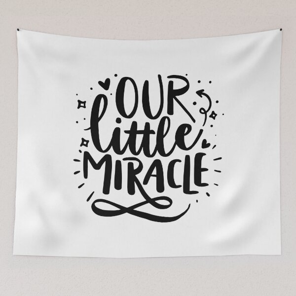 Item preview, Our Little Miracle - Black quotes designed and sold by jwebmarket.