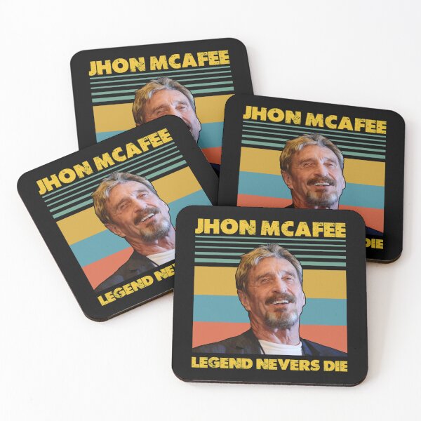 Item preview, JOHN MCAFEE LEGEND NEVERS DIE retro               designed and sold by AngelPoulainsto.