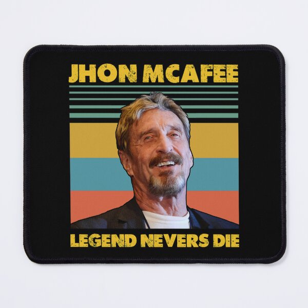 Item preview, JOHN MCAFEE LEGEND NEVERS DIE retro designed and sold by AngelPoulainsto.