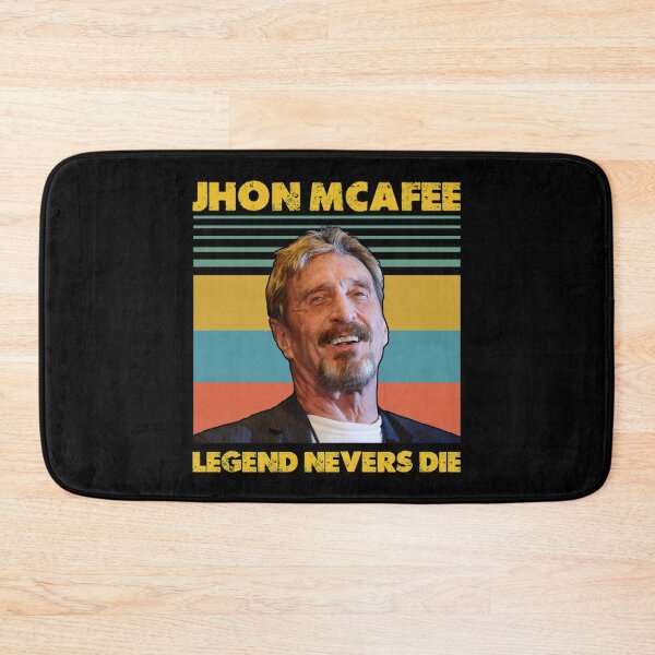 Item preview, JOHN MCAFEE LEGEND NEVERS DIE retro               designed and sold by AngelPoulainsto.