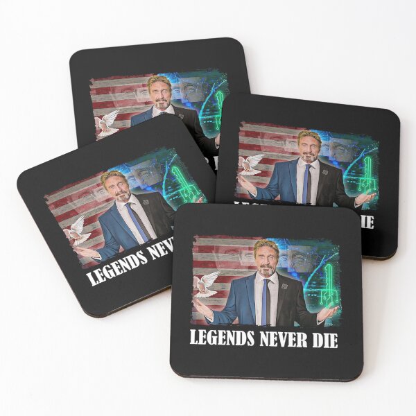 Item preview, Mcafee Legends Never Die Cool , John Mcafee RIP , Mens Mcafee designed and sold by AngelPoulainsto.
