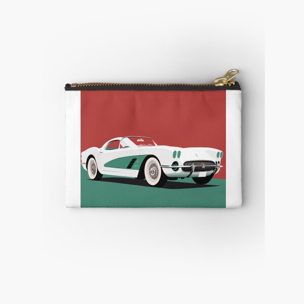 Item preview, Chevrolet Corvette Red & Green Retro Illustration designed and sold by FromAIwithLove.