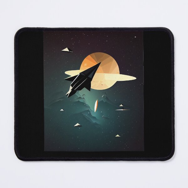 Item preview, dreamy space landscape, origami designed and sold by ArtificialGenes.