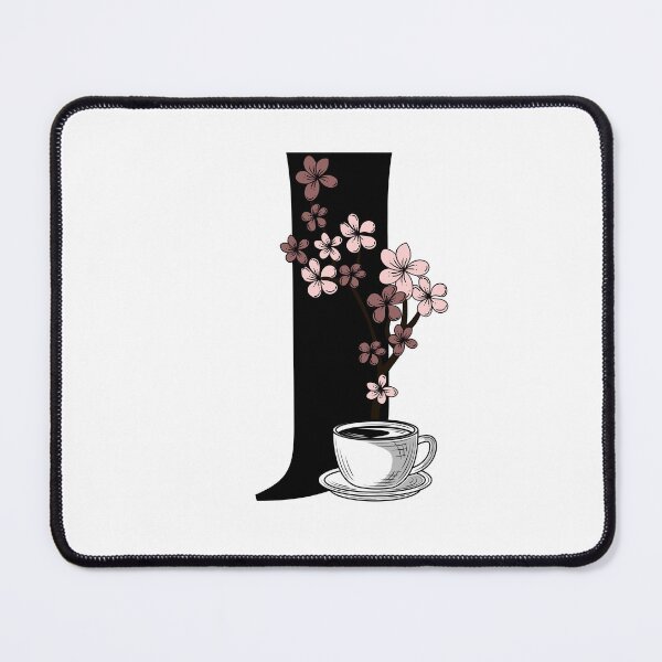 Item preview, Floral Coffee Monogram Letter J designed and sold by Coffee Lifestyle.