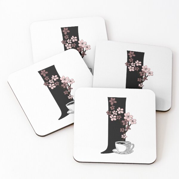 Item preview, Floral Coffee Monogram Letter J designed and sold by Lyssarien.