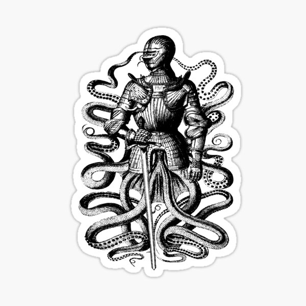 Artikel-Vorschau von Oktopus-Ritter, designt und verkauft von monsterplanet.