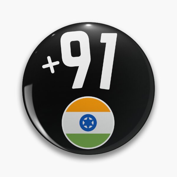 Item preview, INDIA country code +91 badge designed and sold by LeddsoDello.