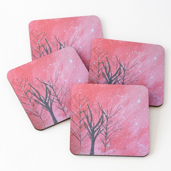 Item preview, Pink winter snow designed and sold by junebugamch.