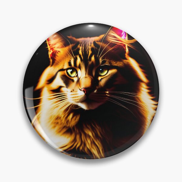 Item preview, Golden cat in a beautiful lightning designed and sold by AlePosters.