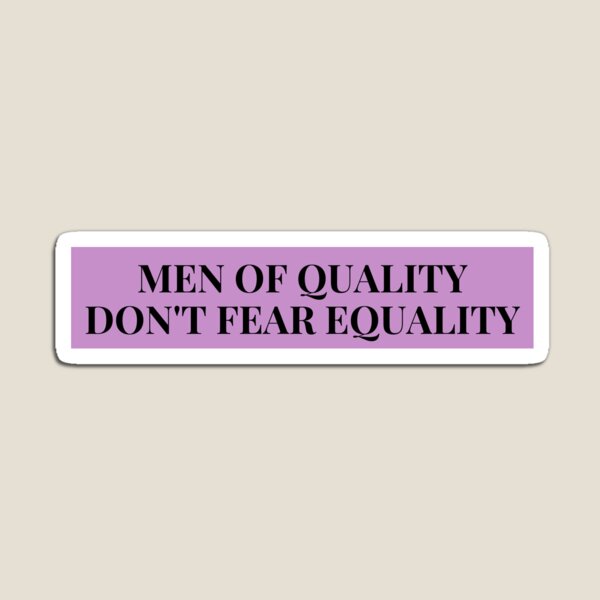 Item preview, Men of quality don't fear equality (Purple) designed and sold by musicora.