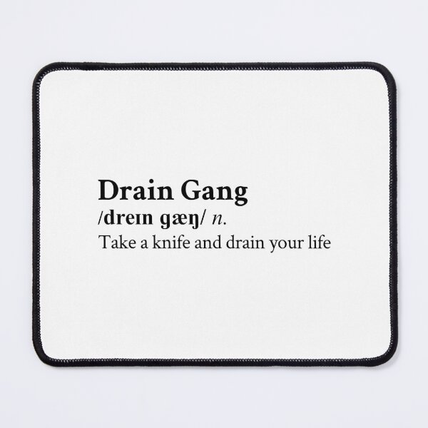 Item preview, Drain Gang Take a knife and drain your life by Bladee designed and sold by StickTheSong.