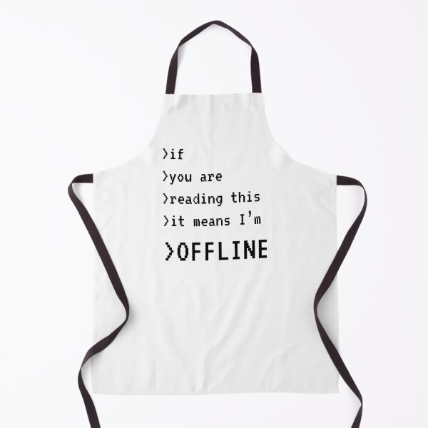 Item preview, I'M OFFLINE funny sarcastic text designed and sold by hahodesign.