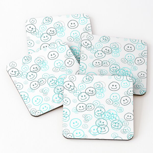Item preview, Smiley Faces - Blue designed and sold by FinapplePudding.