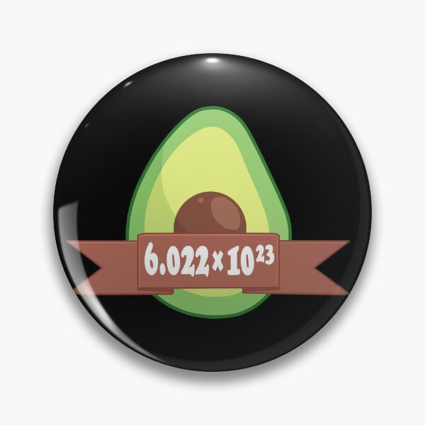 Item preview, Avocado drawing with avogadro's number designed and sold by ZerpaGiovanna.