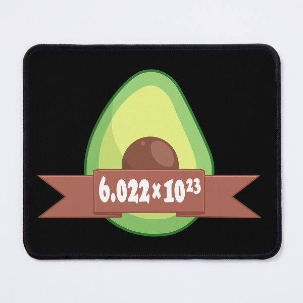 Item preview, Avocado drawing with avogadro's number designed and sold by ZerpaGiovanna.