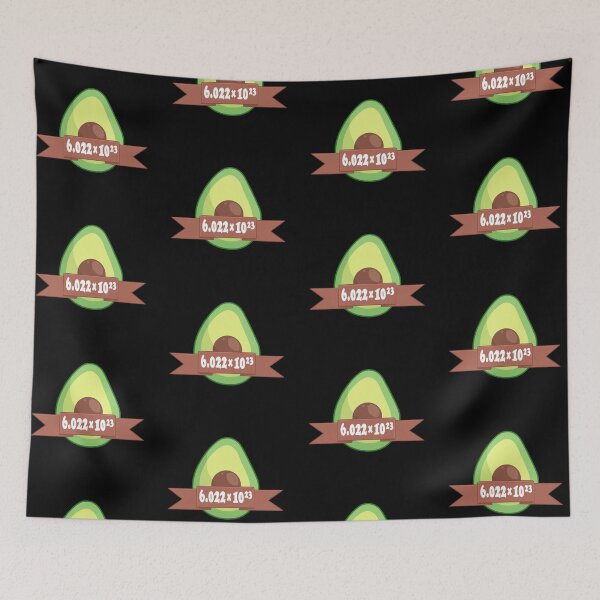 Item preview, Avocado drawing with avogadro's number designed and sold by ZerpaGiovanna.