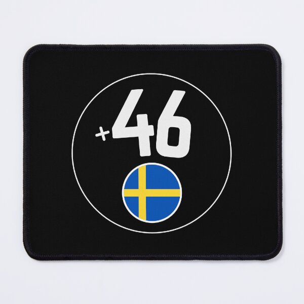Item preview, SWEDEN country code +46 badge designed and sold by LeddsoDello.