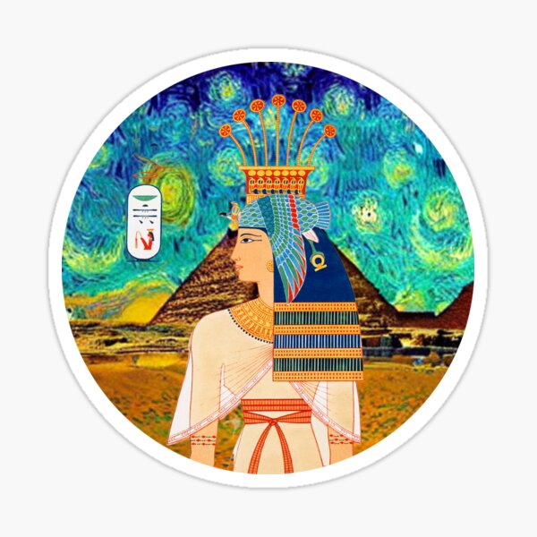 Portrait of Queen Nebto daughter of Ramses Sticker